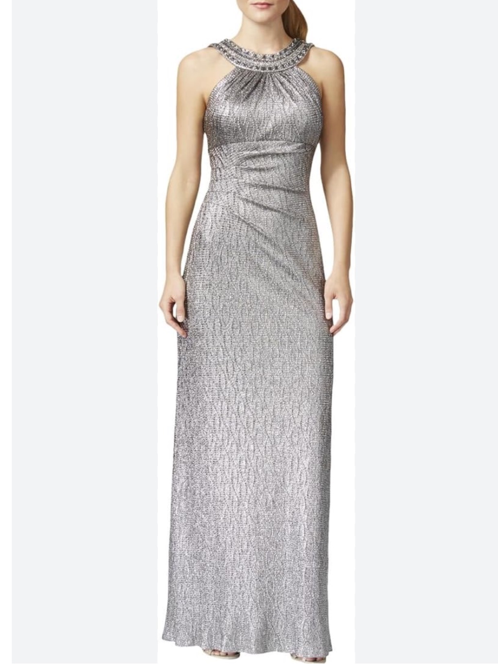 Cache Metallic Gown Dress